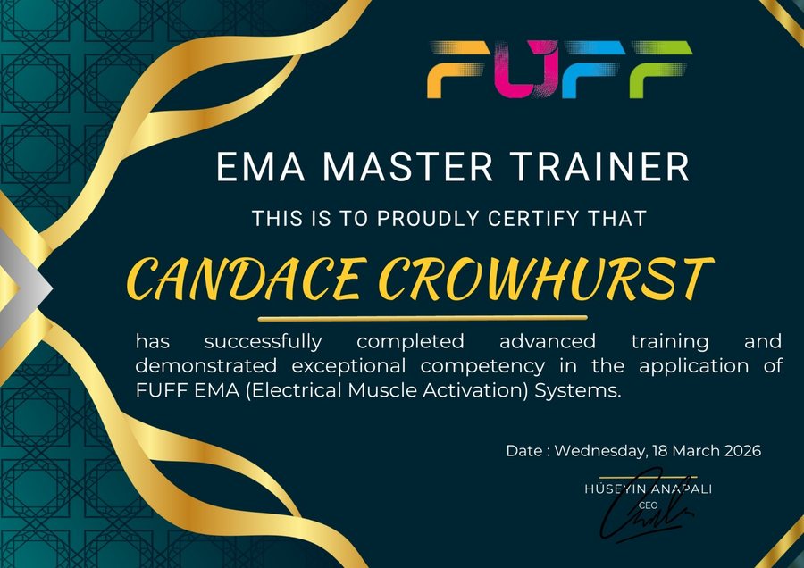 FUFF EMA Master Trainer certificate — Candace Crowhurst